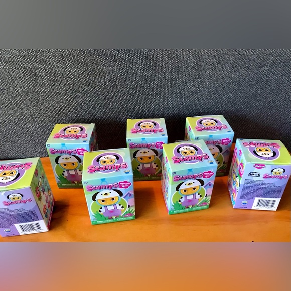 NEW Lot 7 ORB TOYS Scamps Vinyl Figure Keychain Funny Monster Doll Kawaii Toy - Picture 2 of 9